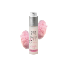 Huile de massage comestible Barbe à papa 50ml 